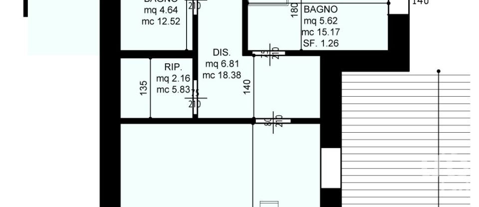 Three-room apartment of 118 m² in Selvazzano Dentro (35030)