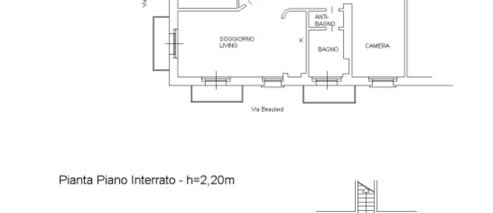 Three-room apartment of 85 m² in Torino (10139)