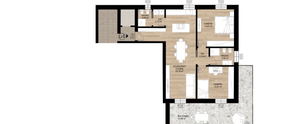 Three-room apartment of 110 m² in Lonato del Garda (25017)