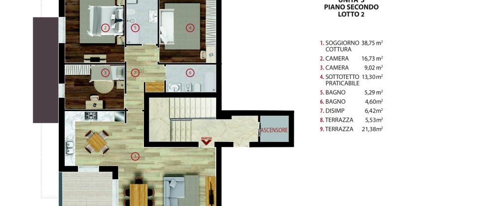 Quadrilocale di 120 m² a Albignasego (35020)