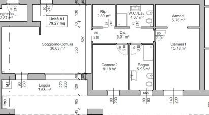 Three-room apartment of 110 m² in Abano Terme (35031)