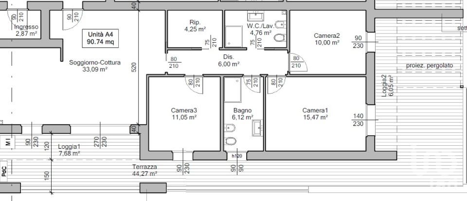 Quadrilocale di 115 m² a Abano Terme (35031)