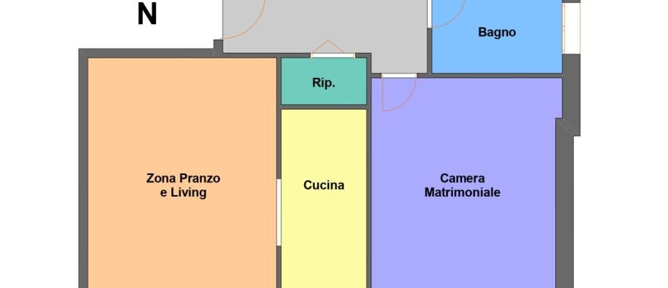 Two-room apartment of 80 m² in Verona (37136)