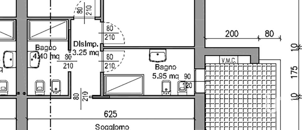 Three-room apartment of 88 m² in Abano Terme (35031)