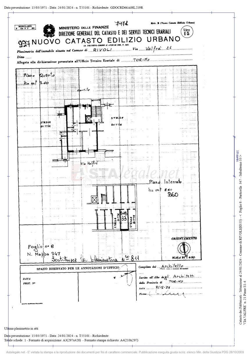 Hotel 0 rooms of 69 m² in Rivoli (10098)