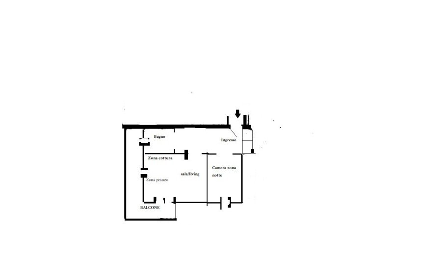 Bilocale di 48 m² a Rapallo (16035)