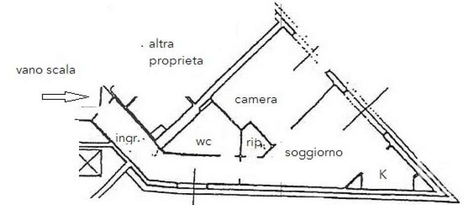 Two-room apartment of 60 m² in Genova (16129)