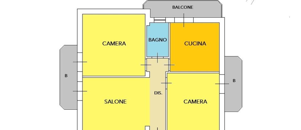 Three-room apartment of 79 m² in Salerno (84126)