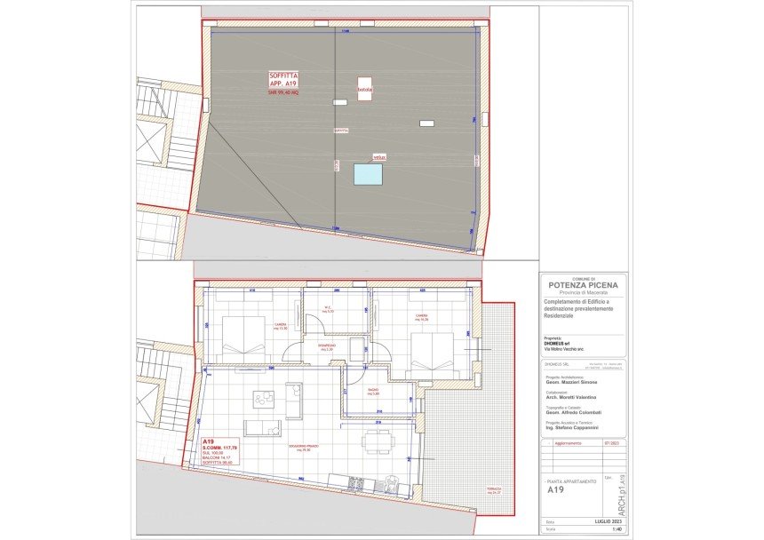 Three-room apartment of 122 m² in Potenza Picena (62018)