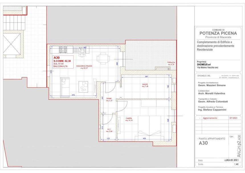 Bilocale di 62 m² a Potenza Picena (62018)