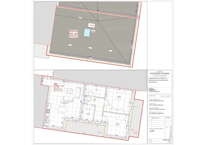 Three-room apartment of 111 m² in Potenza Picena (62018)