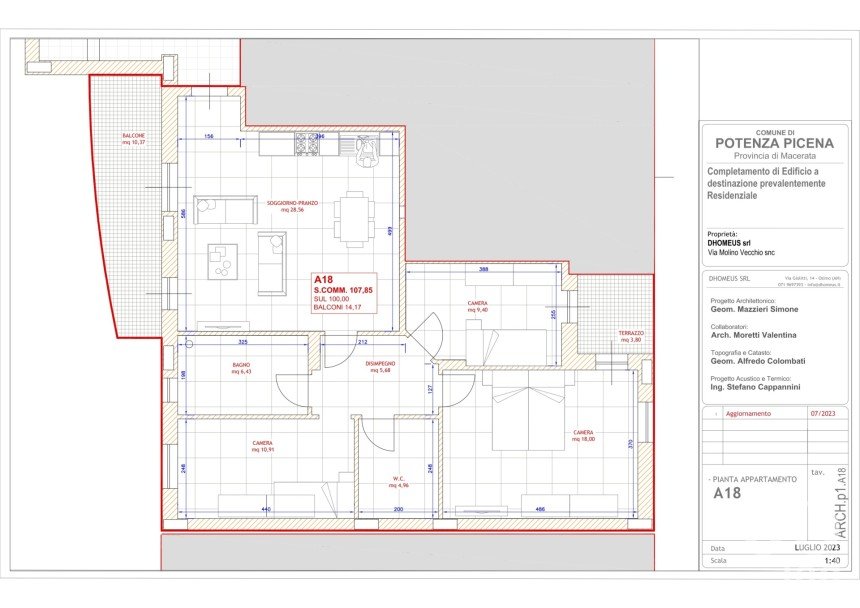 Quadrilocale di 107 m² a Potenza Picena (62018)