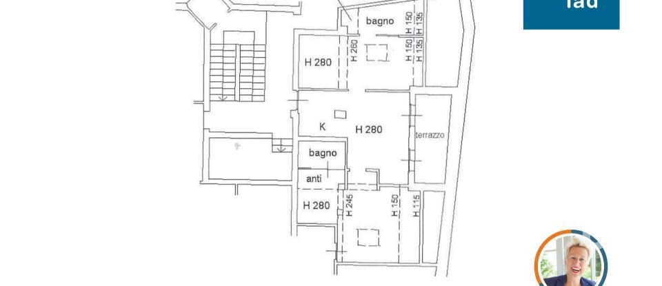 Three-room apartment of 69 m² in Verona (37121)