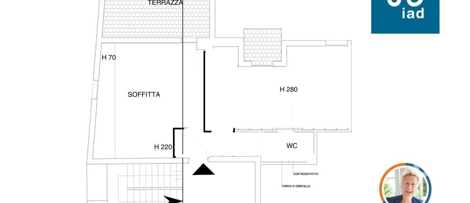 Attico / Mansarda / Loft 3 locali di 70 m² a Verona (37121)