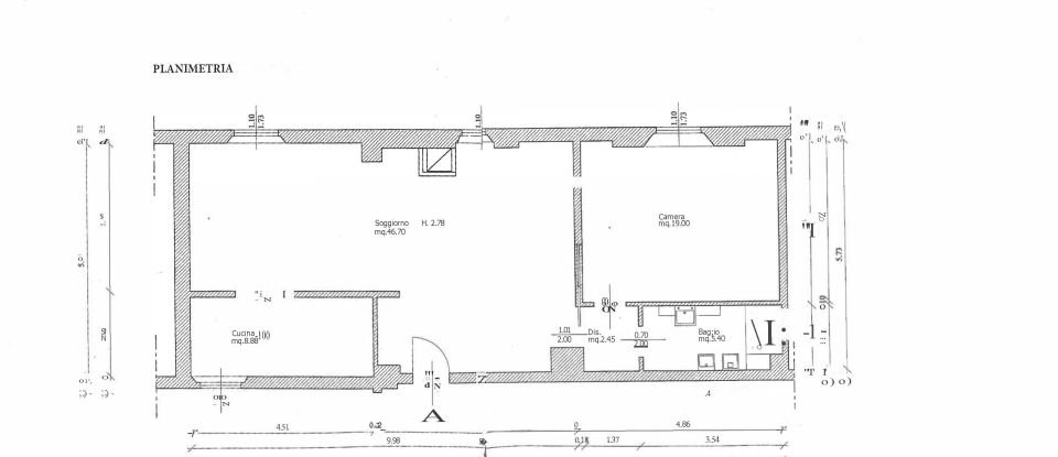 Four-room apartment of 80 m² in Bologna (40122)