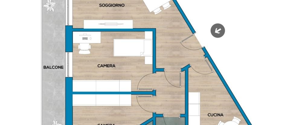 Three-room apartment of 91 m² in Ciampino (00043)