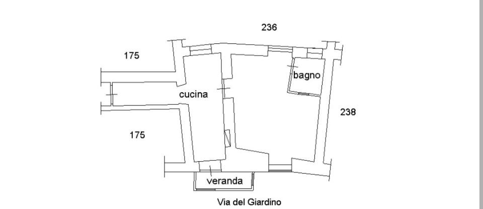 Two-room apartment of 57 m² in Villa Santo Stefano (03020)