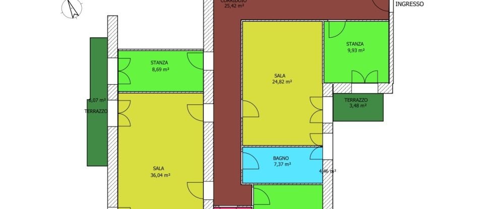 Appartamento 6 locali di 163 m² a Sassari (07100)