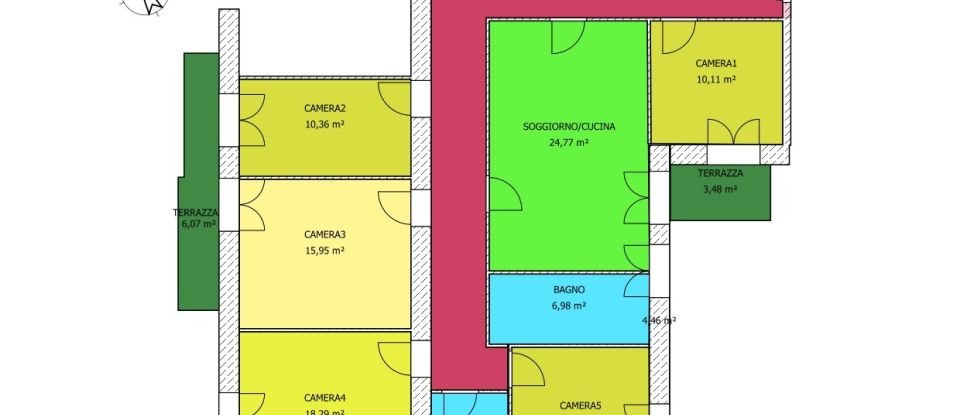 Appartamento 6 locali di 163 m² a Sassari (07100)