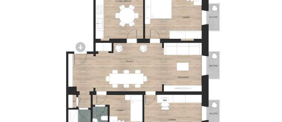 Appartamento 7 locali di 128 m² a Porto San Giorgio (63822)