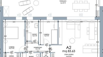 Trilocale di 115 m² a Montegrotto Terme (35036)