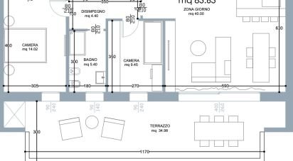 Trilocale di 116 m² a Montegrotto Terme (35036)