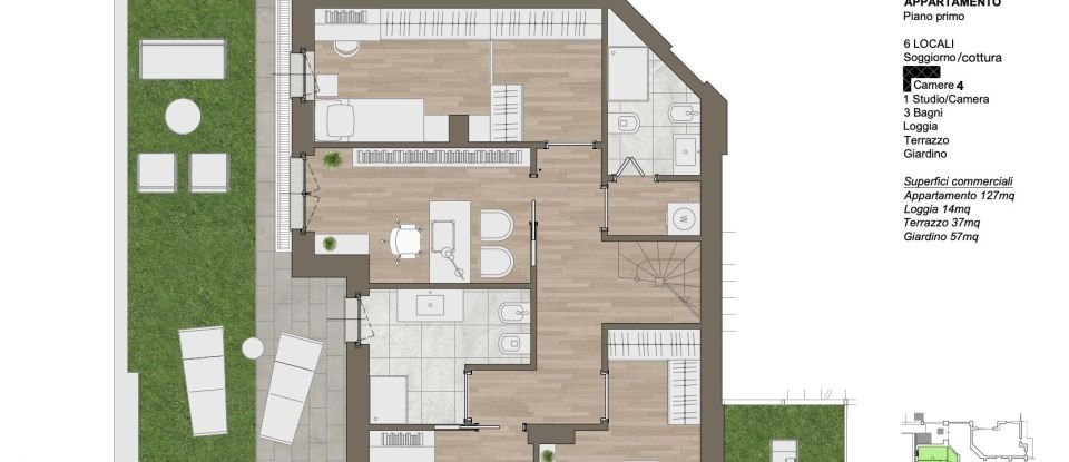 Duplex 5 locali di 150 m² a Milano (20125)