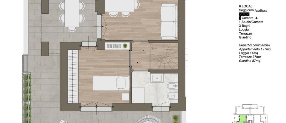 Duplex 5 locali di 150 m² a Milano (20125)