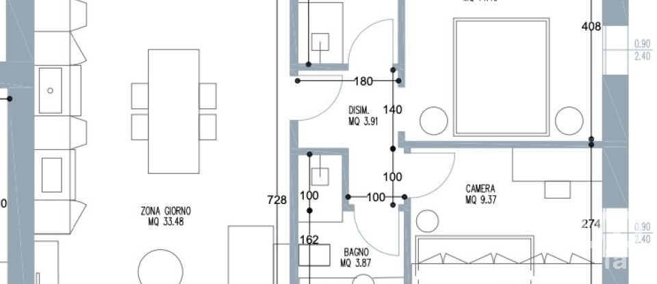 Three-room apartment of 107 m² in Padova (35138)