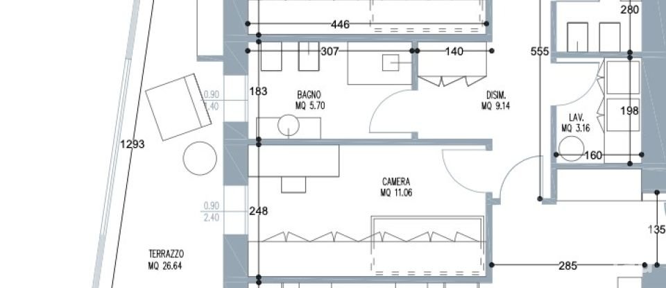 Four-room apartment of 177 m² in Padova (35138)