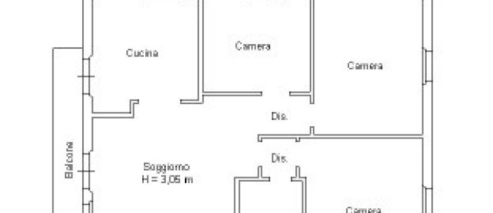 Apartment 5 rooms of 130 m² in Ancona (60131)