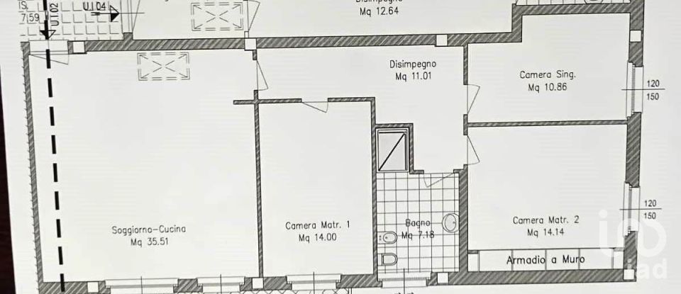 Four-room apartment of 169 m² in Recanati (62019)