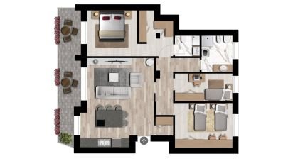 Four-room apartment of 119 m² in Rho (20017)