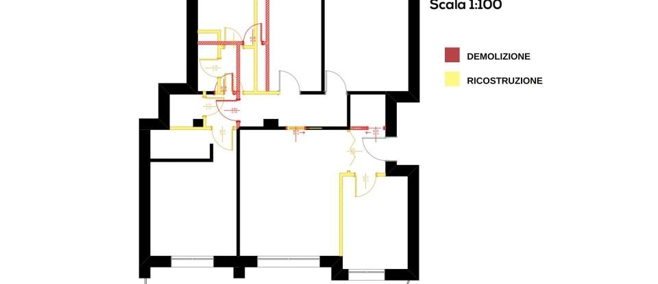 Four-room apartment of 119 m² in Rho (20017)