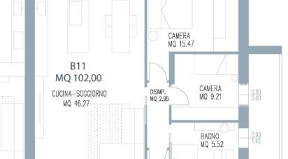 Four-room apartment of 135 m² in Mestrino (35035)