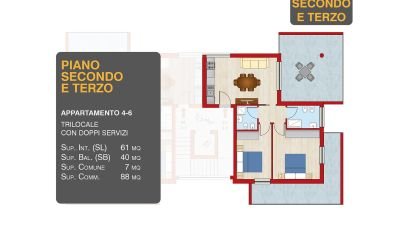 Appartamento 5 locali di 61 m² a Alba Adriatica (64011)