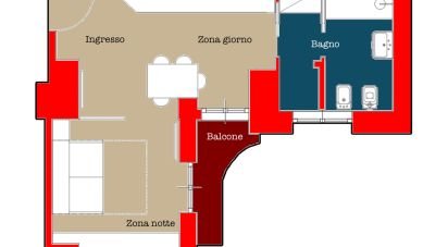 Apartment 0 rooms of 43 m² in Genova (16121)